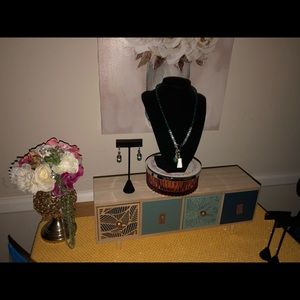 Handmade Crystal and gemstone necklace.